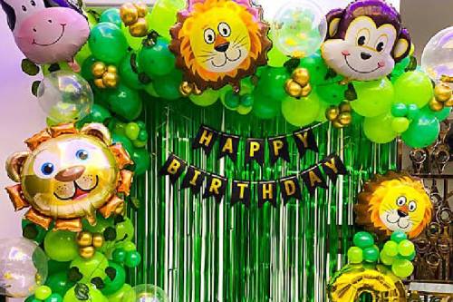 Animal Balloon Decor for Jungle Theme Birthday Party in Ghaziabad