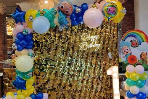 Elegant Birthday Decor with Sequence Balloons in Ghaziabad