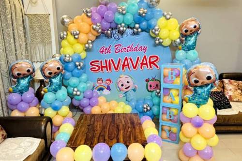 Solid Coco Melon Theme Balloons for a Groovy Birthday Celebration in Ghaziabad