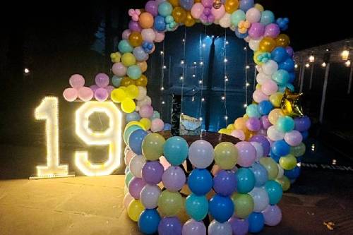 Trendy Round Balloon Decoration Stand for Birthday Planners in Ghaziabad